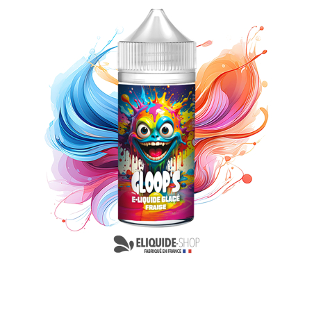 E-liquide pas cher GLOOP’S Fraise Glacée 100ml – fraise sucrée et fraîche