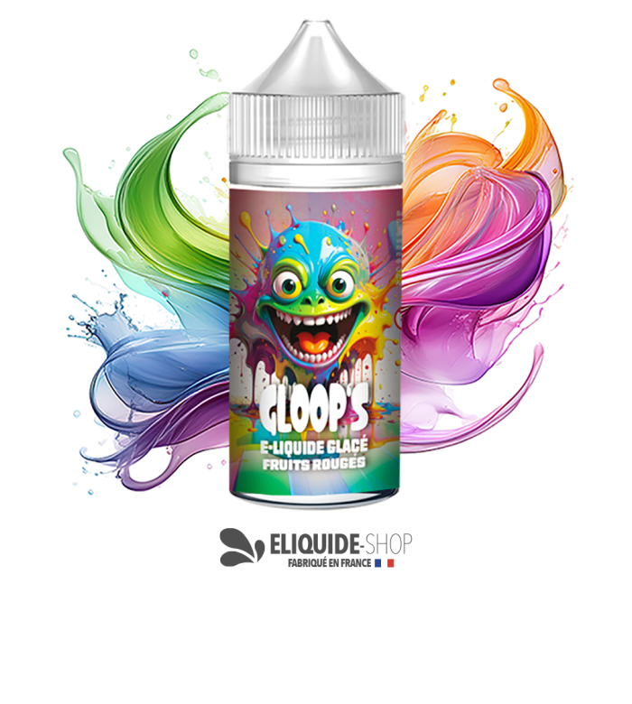 E-liquide pas cher GLOOP’S Fruits Rouges Glacé 100ml – mélange fruité et frais