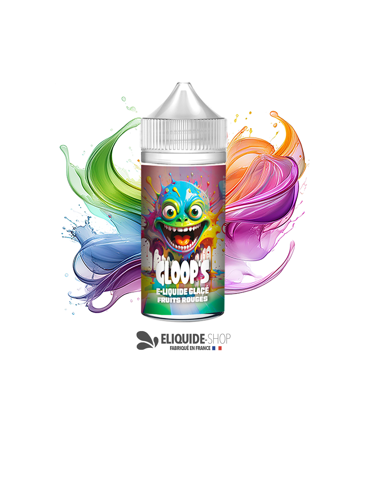 E-liquide pas cher GLOOP’S Fruits Rouges Glacé 100ml – mélange fruité et frais