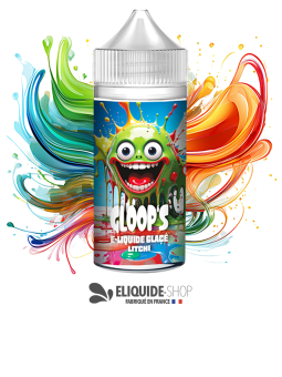 E-liquide pas cher GLOOP’S Litchi Glacé 100ml – douceur tropicale et givrée