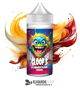 E-liquide pas cher GLOOP’S Pêche Glacée 100ml – pêche sucrée et fraîche