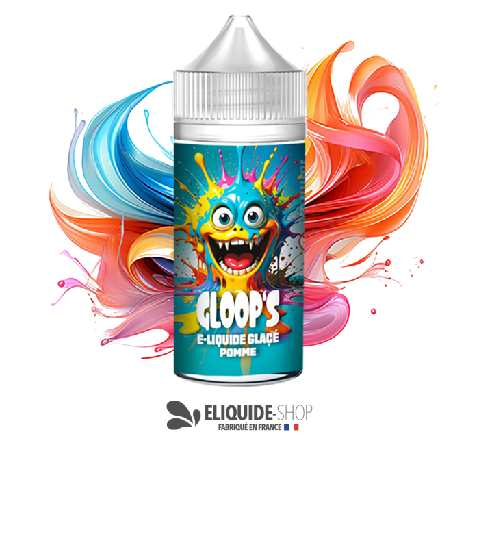 E-liquide pas cher GLOOP’S Pomme Glacée 100ml – pomme verte et fraîcheur givrée