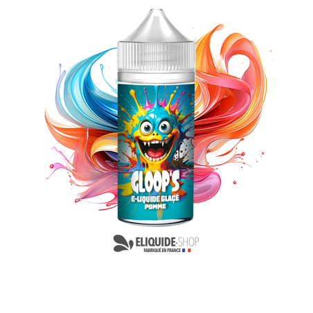 E-liquide pas cher GLOOP’S Pomme Glacée 100ml – pomme verte et fraîcheur givrée