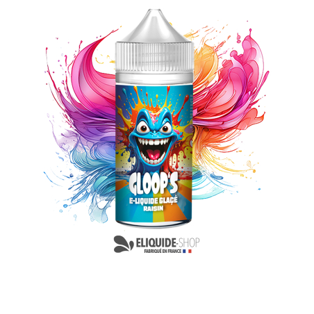 E-liquide pas cher GLOOP’S Raisin Glacé 100ml – raisin sucré et frais