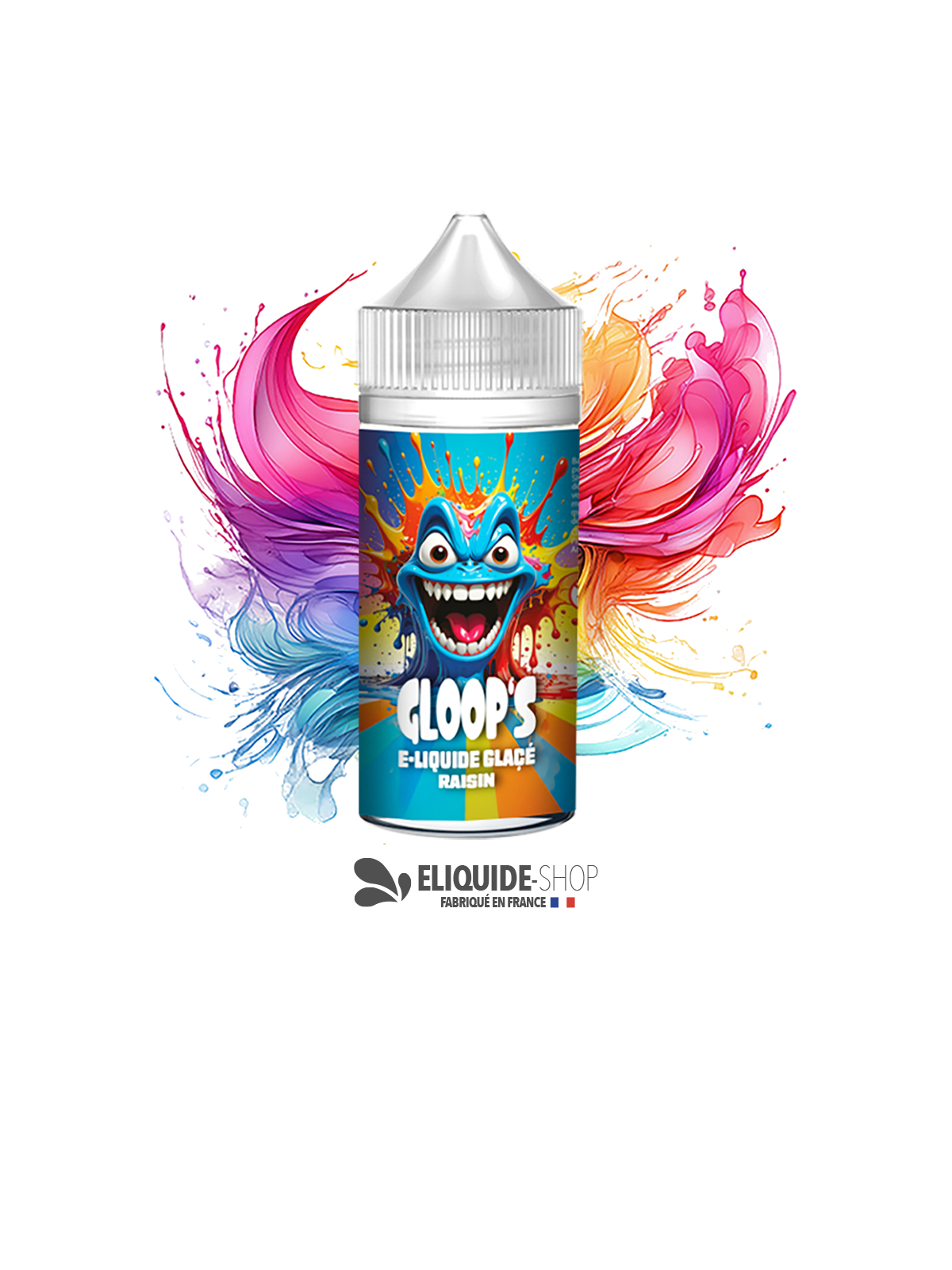 E-liquide pas cher GLOOP’S Raisin Glacé 100ml – raisin sucré et frais