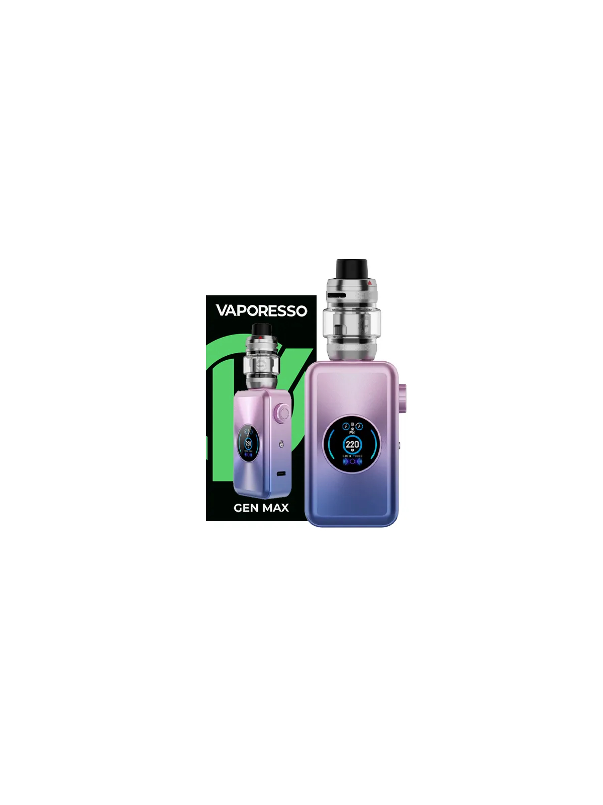 KIT GEN MAX 220W - VAPORESSO - Gradient Purple