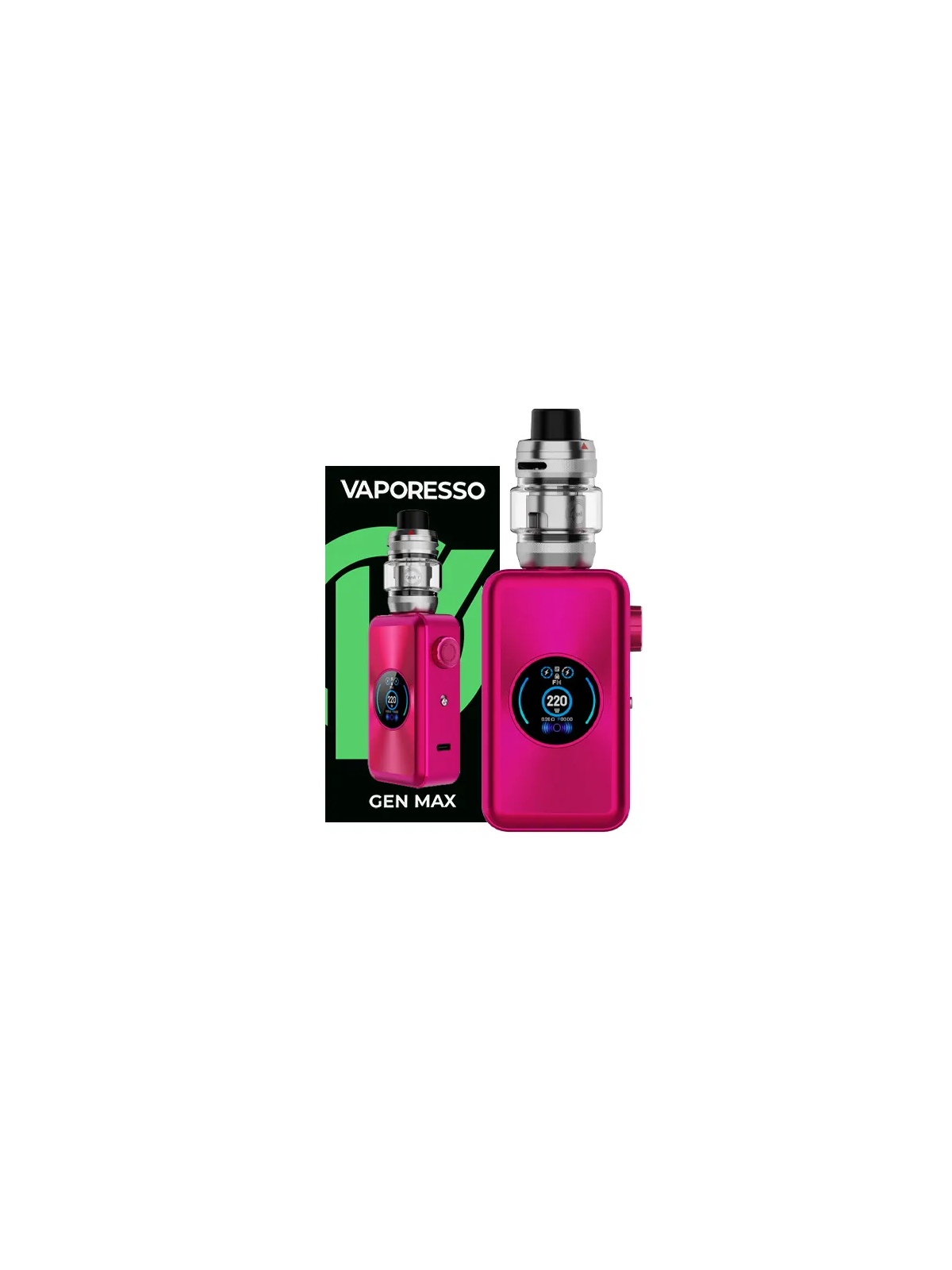 KIT GEN MAX 220W - VAPORESSO - Hot Pink