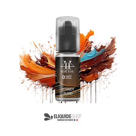 E-liquide Cowboy Blend 4YOU 10 ml tabac corsé style western liquide vapoteuse pas cher