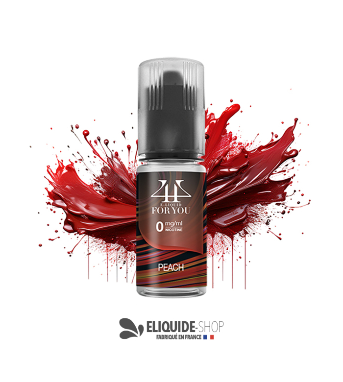 E-liquide Pêche Peach 4YOU 10 ml fruit gourmand et juteux vapoteuse pas cher