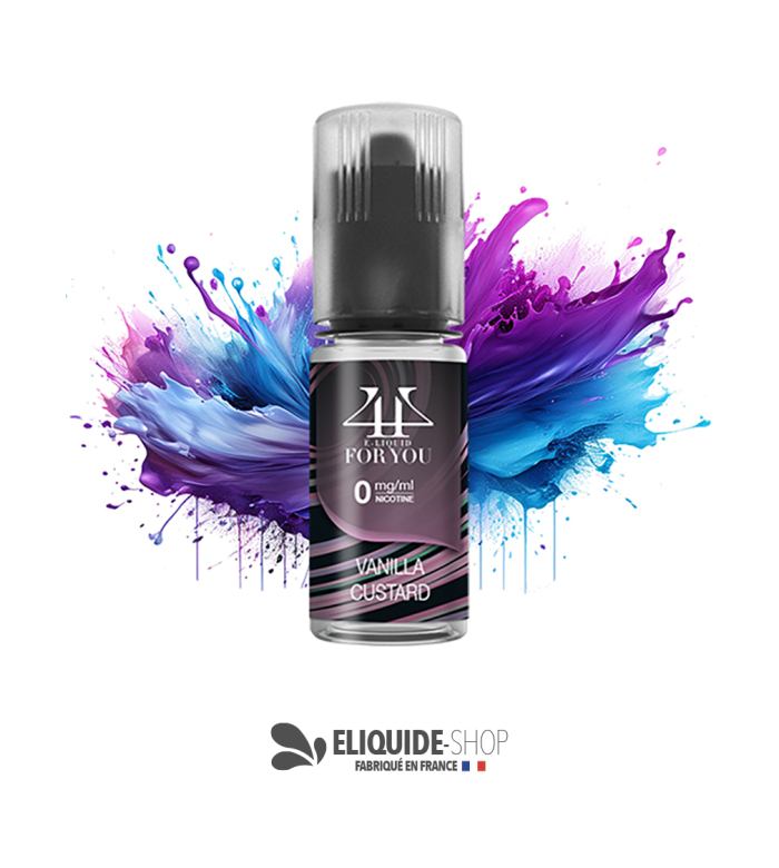 E-liquide Vanille Custard 4YOU 10 ml dessert gourmand crémeux e-liquide pas cher