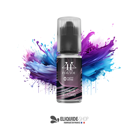E-liquide Vanille Custard 4YOU 10 ml dessert gourmand crémeux e-liquide pas cher