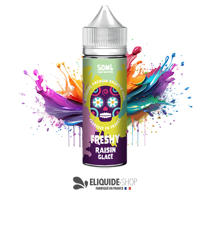 E-liquide RAISIN GLACÉ 50ML 50ML – FRESHY pour cigarette électronique sur eliquide-shop.fr