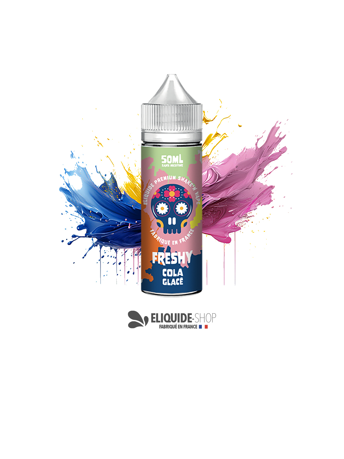 E-liquide COLA GLACÉ 50ML 50ML – FRESHY pour cigarette électronique
