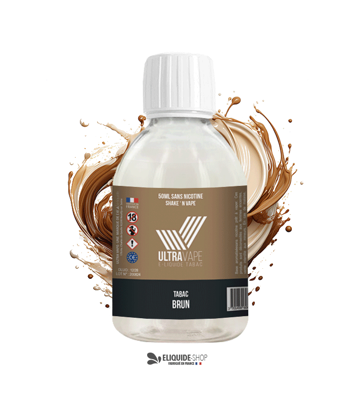 E-liquide 500ml brun Ultravape