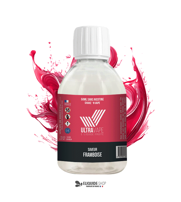 E-liquide 500ml framboise Ultravape