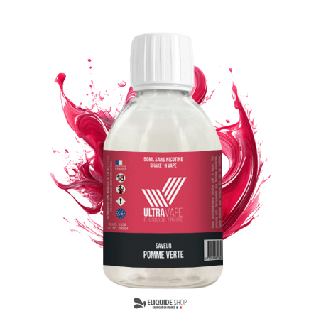 E-liquide 500ml pomme verte Ultravape