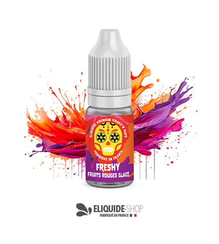 E-liquide FRUITS ROUGES GLACÉS 10ML 10ML – FRESHY pour vapoteur sur eliquide-shop.fr
