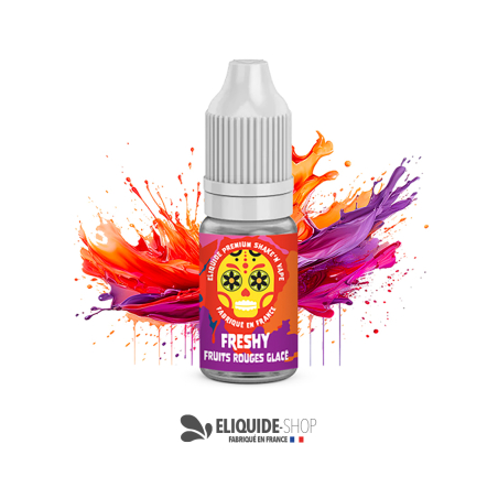 E-liquide FRUITS ROUGES GLACÉS 10ML 10ML – FRESHY pour vapoteur sur eliquide-shop.fr