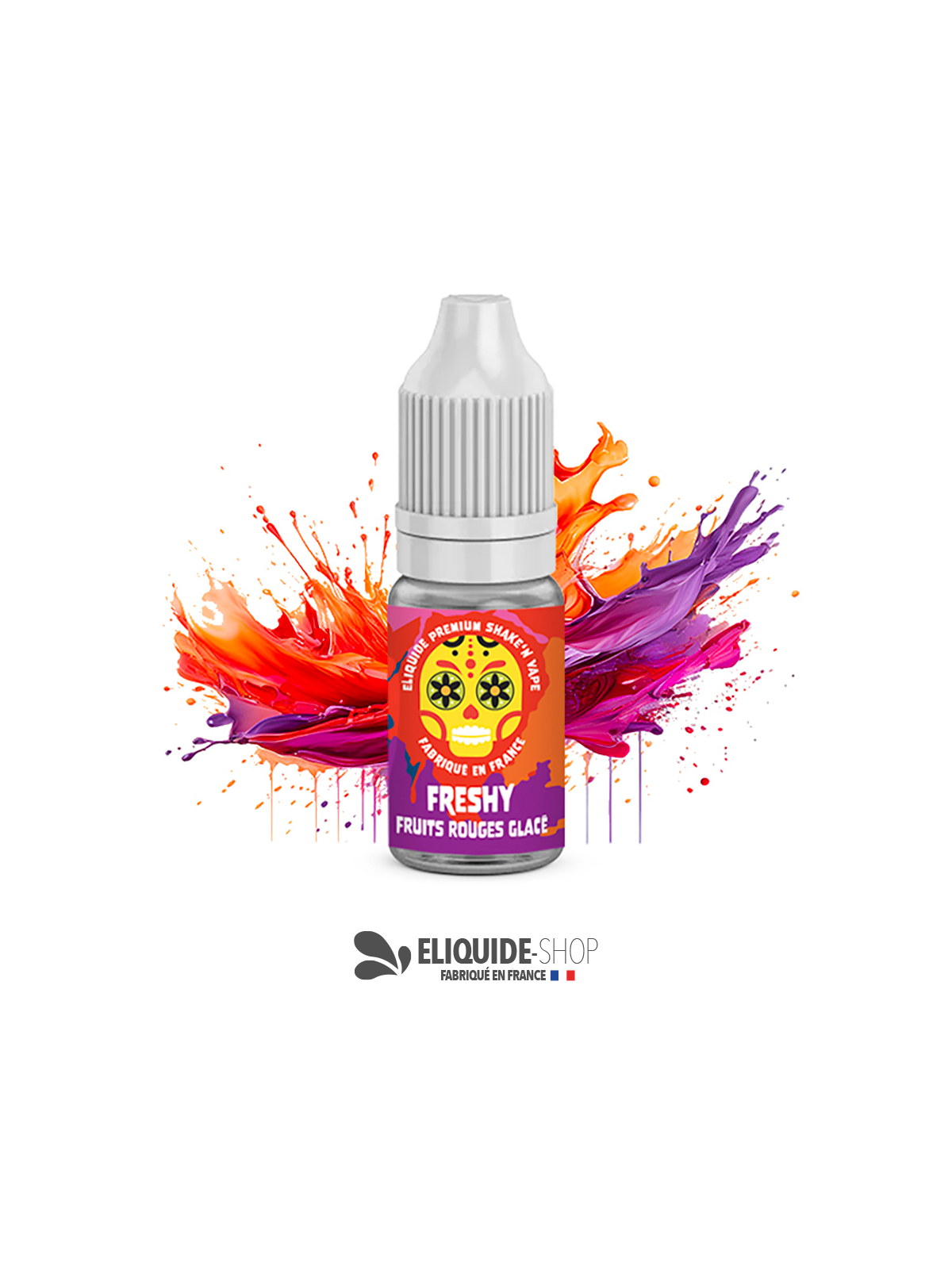 E-liquide FRUITS ROUGES GLACÉS 10ML 10ML – FRESHY pour vapoteur sur eliquide-shop.fr
