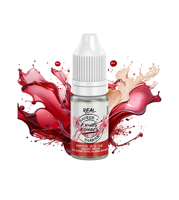 E-liquide FRUITS ROUGES – REAL pour vapoteur
