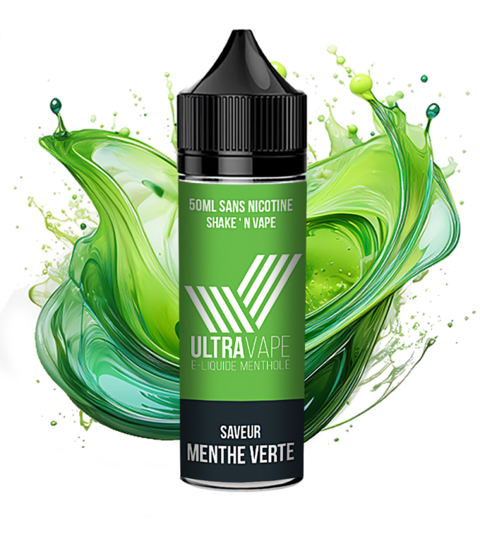 E-liquide 50ml menthe verte Ultravape