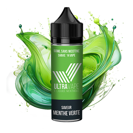E-liquide 50ml menthe verte Ultravape