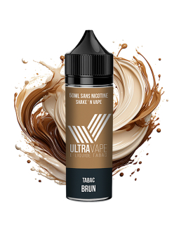 E-liquide 50ml brun Ultravape