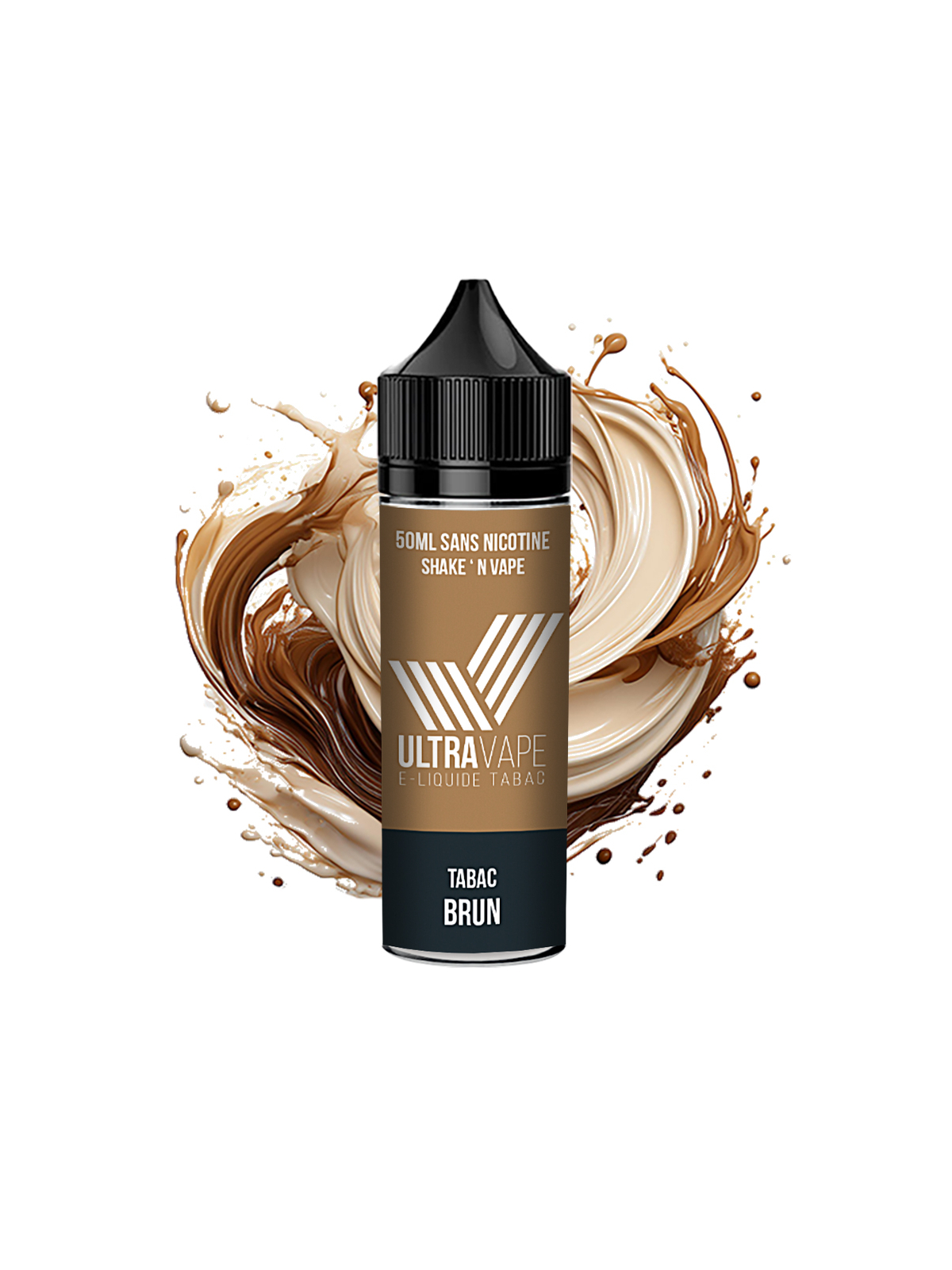E-liquide 50ml brun Ultravape