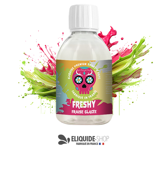 E-liquide FRAISE GLACÉE 200ML 200ML – FRESHY e-cigarette à petit prix