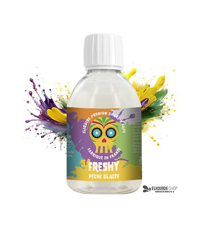 E-liquide PÊCHE GLACÉE 500ML 500ML – FRESHY pas cher