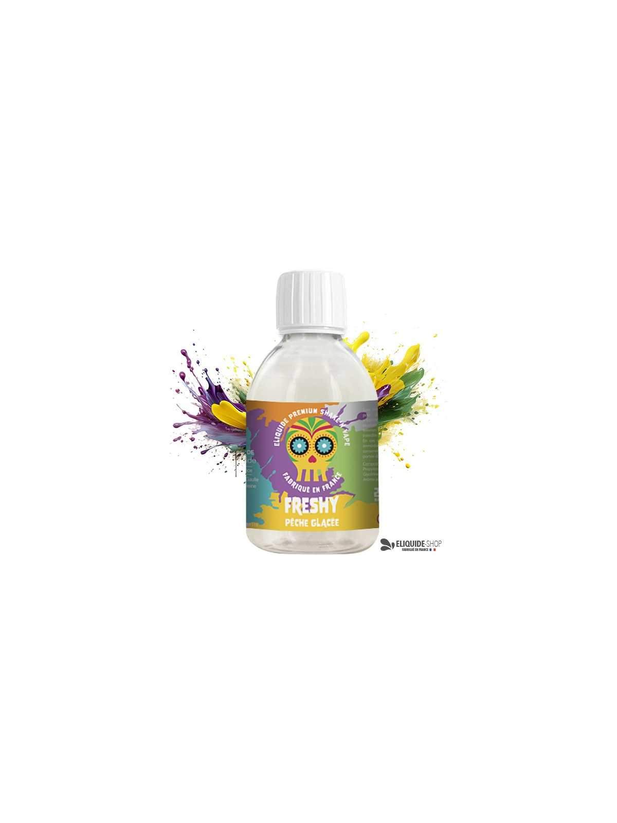 E-liquide PÊCHE GLACÉE 500ML 500ML – FRESHY pas cher