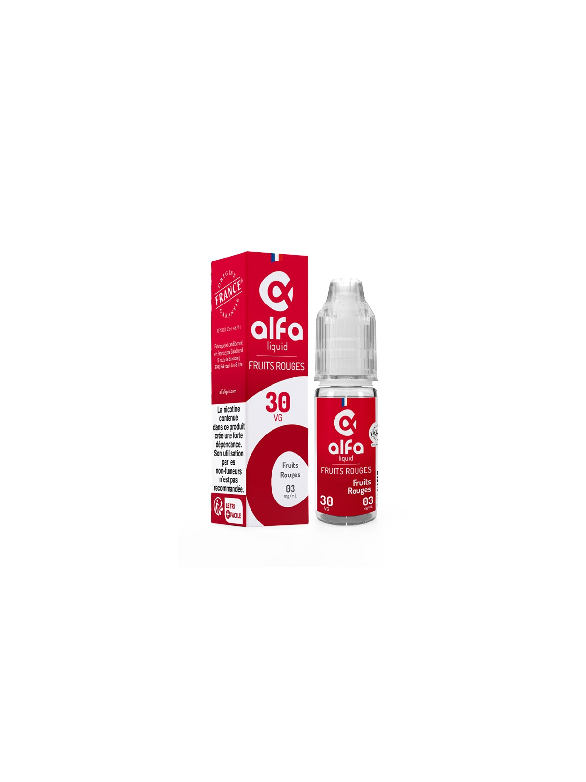 E-LIQUIDE FRUITS ROUGES  - ALFALIQUID 10ML