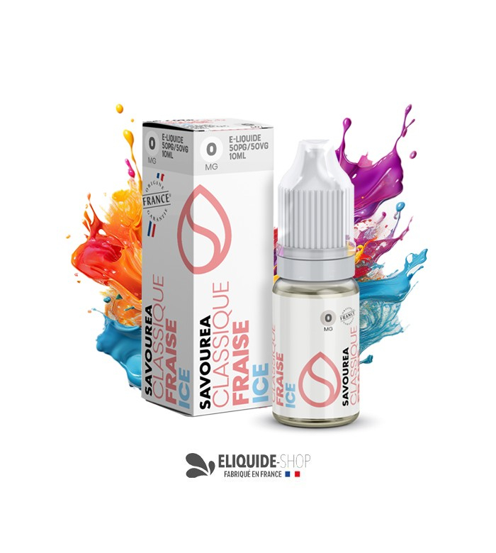 E-LIQUIDE FRAISE ICE  - SAVOUREA 10ML
