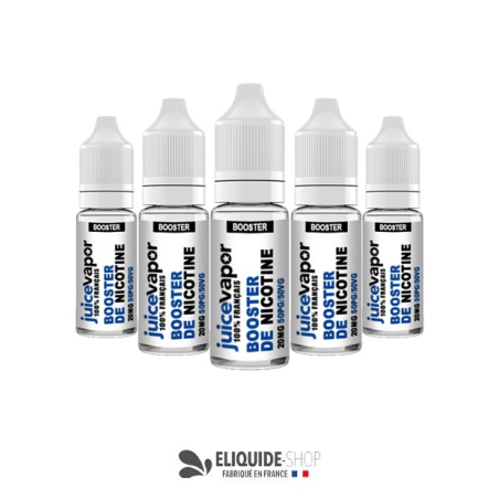 PACK 5 BOOSTERS DE NICOTINE – JUICE VAPOR pour cigarette électronique