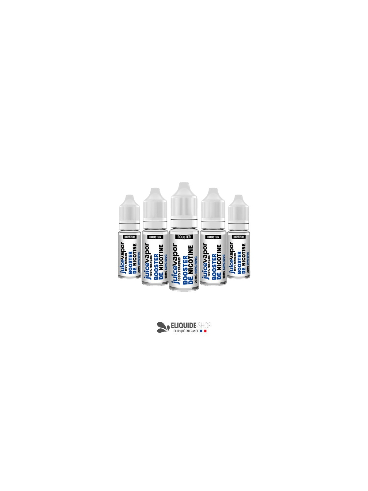 PACK 5 BOOSTERS DE NICOTINE – JUICE VAPOR pour cigarette électronique