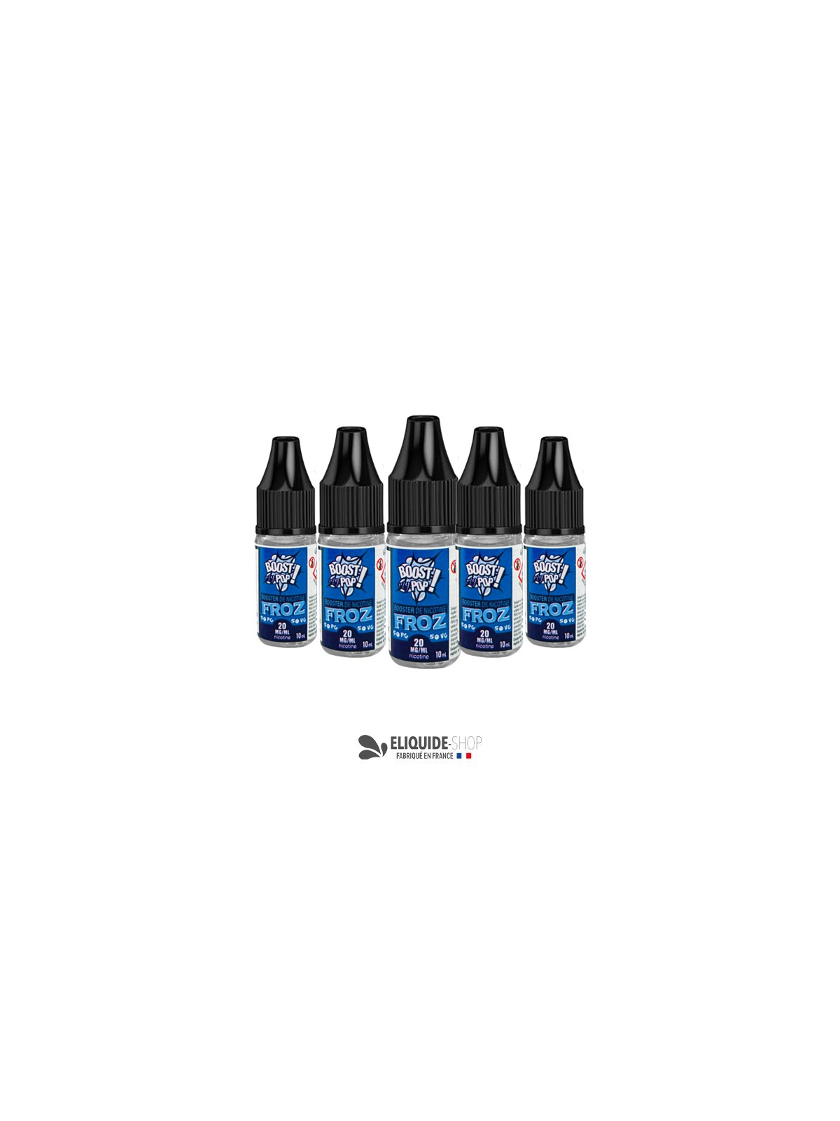 PACK 5 BOOSTERS DE NICOTINE MENTHOLÉE BOOST MY POP