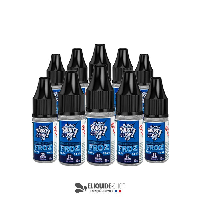 PACK 10 BOOSTERS DE NICOTINE MENTHOLÉE BOOST MY POP