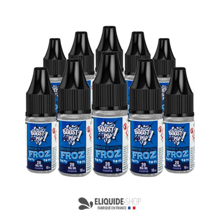 PACK 10 BOOSTERS DE NICOTINE MENTHOLÉE BOOST MY POP
