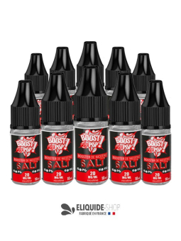 PACK 10 BOOSTERS SEL DE NICOTINE BOOST MY POP