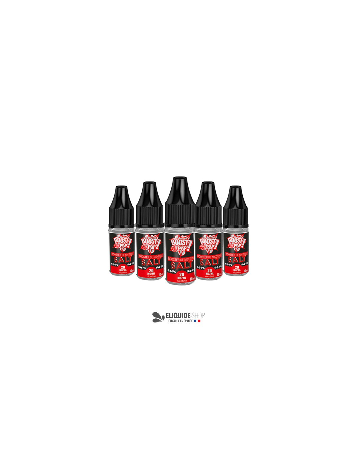 PACK 5 BOOSTERS SEL DE NICOTINE BOOST MY POP