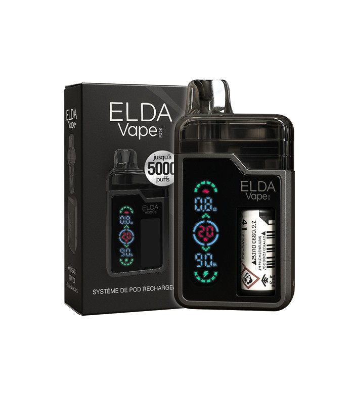 BOX AVEC POD RECHARGEABLE ELDA VAPE 10ML