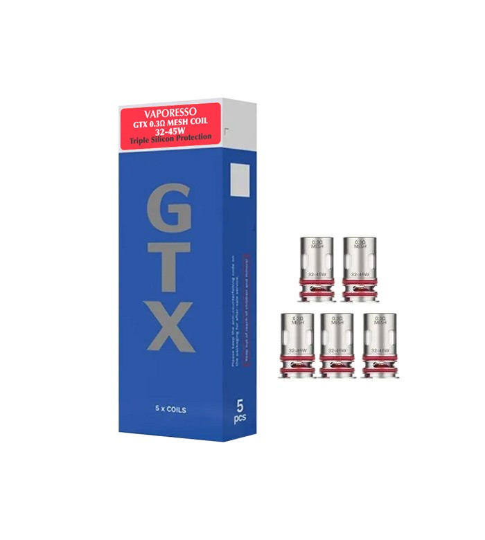 PACK DE 5 RÉSISTANCES GTX - VAPORESSO Pas Cher