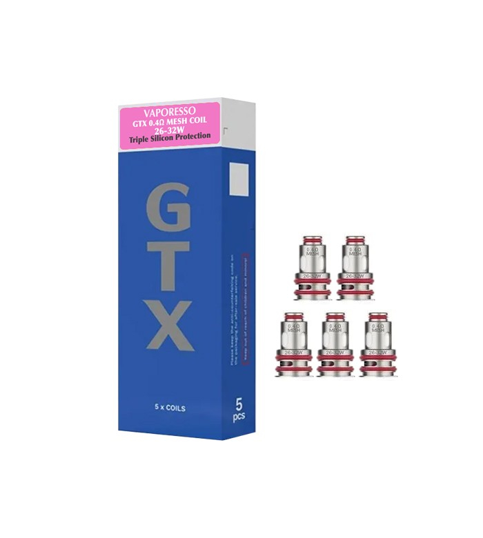 PACK DE 5 RÉSISTANCES GTX - VAPORESSO Prix Bas
