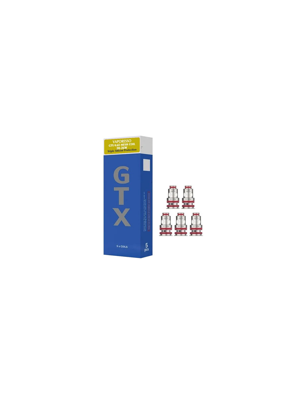 PACK DE 5 RÉSISTANCES GTX - VAPORESSO Livraison Rapide