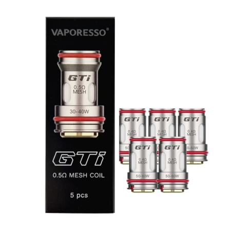 PACK DE 5 RÉSISTANCES GTI - VAPORESSO