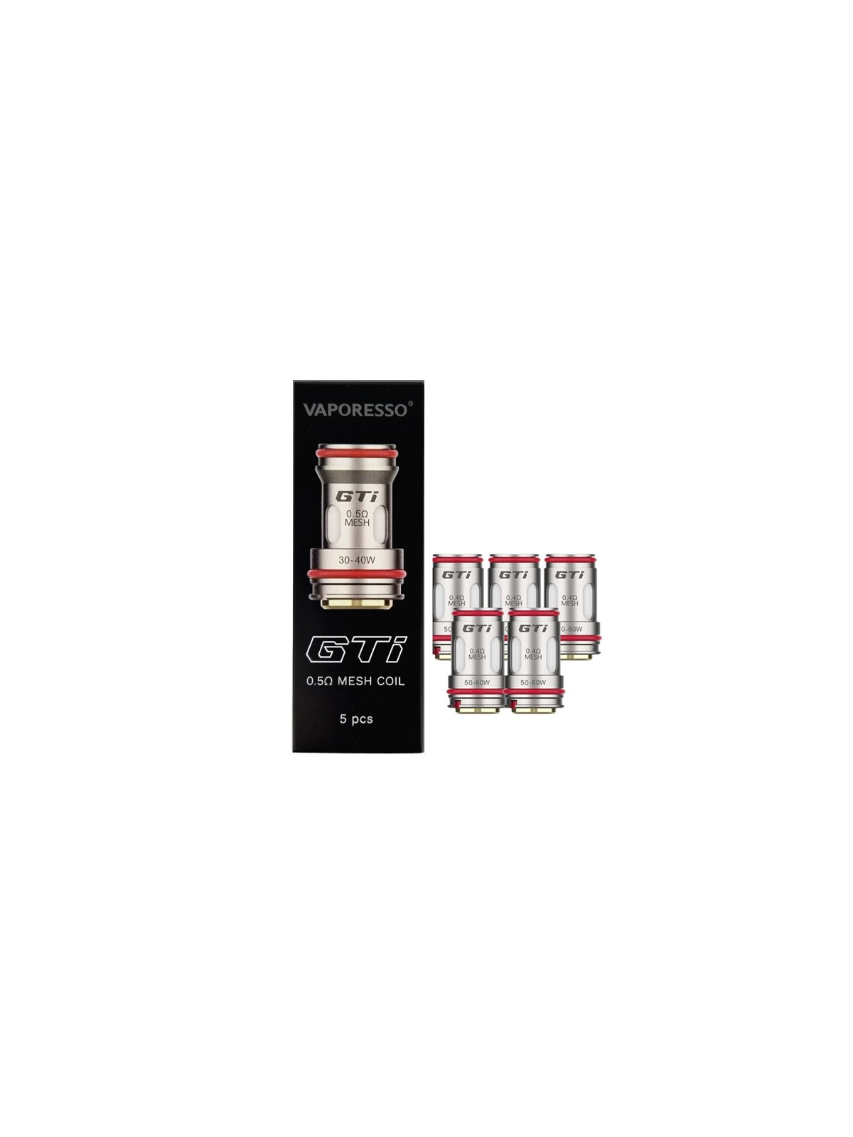 PACK DE 5 RÉSISTANCES GTI - VAPORESSO