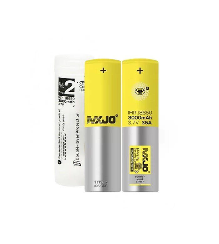 PACK DE 2 ACCUS 18650 - MXJO - 3000 mAh 35A