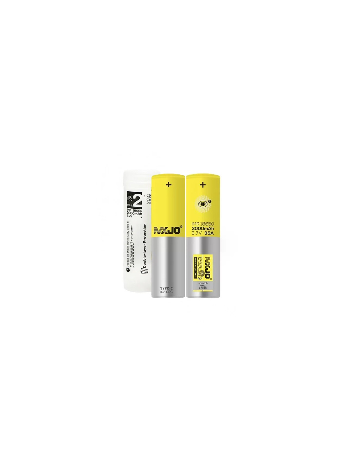 PACK DE 2 ACCUS 18650 - MXJO - 3000 mAh 35A