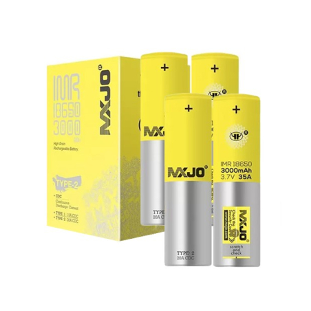 PACK DE 4 ACCUS 18650 - MXJO - 3000 mAh 35A